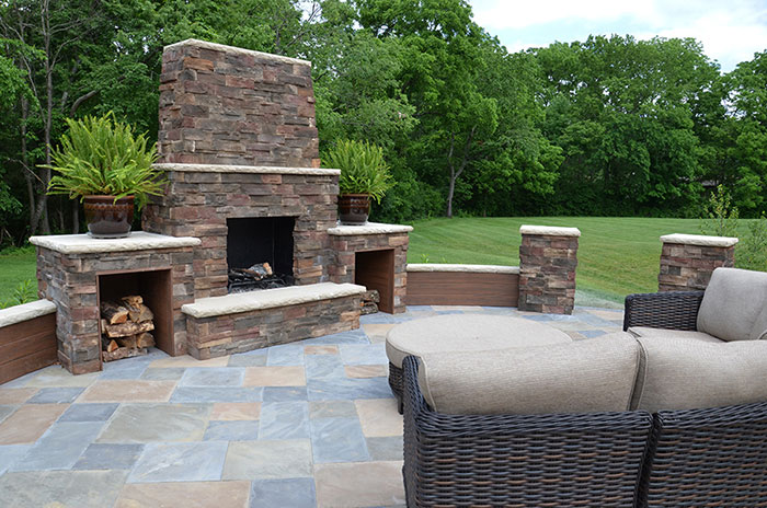 Loveland Backyard Fireplace