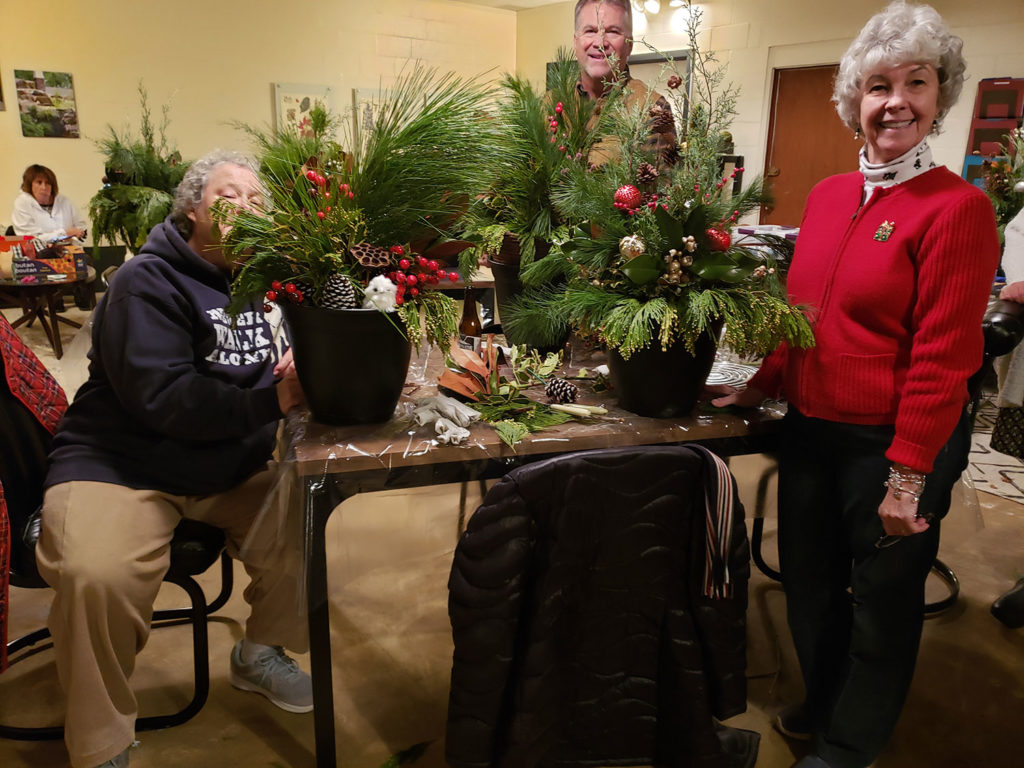 Winter Porch Pot Class