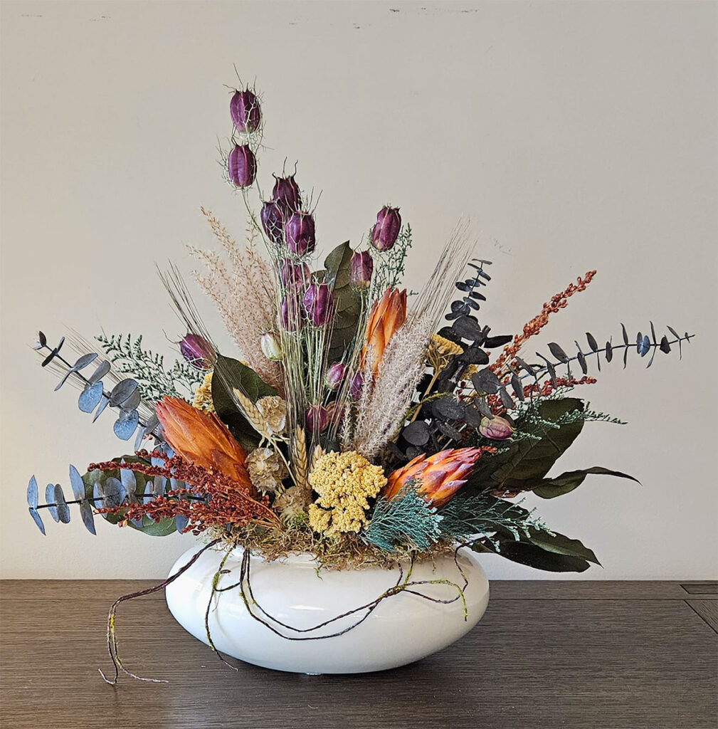 Large Dried Flower Arrangement